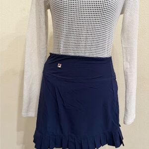 Fila Dark Blue Mini Skort with Pleats